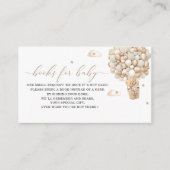 水色テディベアのバルーンベビーエンクロージャカード エンクロージャーカード (正面)