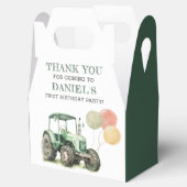水色トラクターバースデーパーティー フェイバーボックス (オープン)
