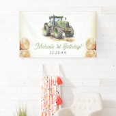 水色トラクターバースデーパーティー 横断幕 (インサイチュ)
