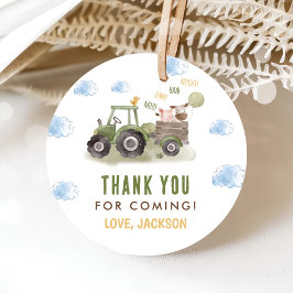 水色トラクターファーム1st誕生日 フェイバータグ