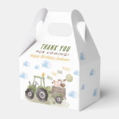 水色トラクターファーム1st誕生日 フェイバーボックス (裏面サイド)
