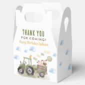 水色トラクターファーム1st誕生日 フェイバーボックス (オープン)