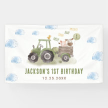 水色トラクターファーム1st誕生日