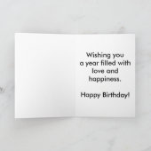 水色トンボのカード(大プリント) カード (内部)