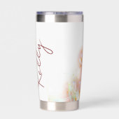 水色トンボパーソナライズされたイ 保温保冷タンブラー (背面)