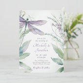 水色トンボ | すべての人の結婚緑 招待状 (スタンド正面)