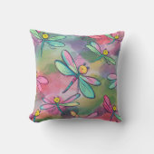 水色トンボ クッション (正面)