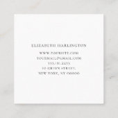 水色トンボ。プロフェッショナル美容師 スクエア名刺 (裏面)