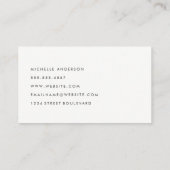 水色トーン | シンプルカラフル 名刺 (裏面)