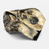 水色ドイツの羊飼いペット犬の動物 ネクタイ (ロール)