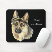 水色ドイツの羊飼いペット犬の動物 マウスパッド (マウス)