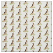 水色ドイツの羊飼い犬のペット動物 ファブリック (見本)