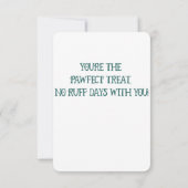 水色ドイツ語ショートヘアハートボックスノートカード サンキューカード (裏面)