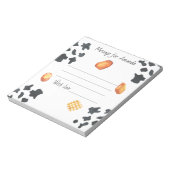 水色ナゲット誕生日タイムカプセルメッセージ ノートパッド (回転)