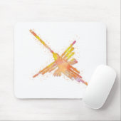 水色ナスカ・ハミングバード マウスパッド (マウス)