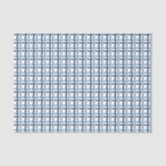 水色ネイビーとブループレイド 薄葉紙 (正面)