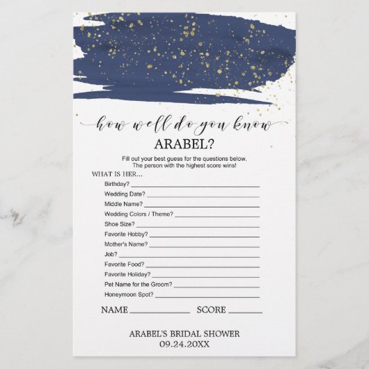 水色ネイビーと金ゴールドあなたの財布のゲームの何 チラシ (正面)