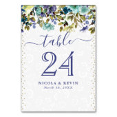 水色ネイビーと青結婚の花 テーブルナンバー (裏面)