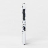 水色ネイビーインジゴフローラルパターン Case-Mate iPhoneケース (裏面/左)