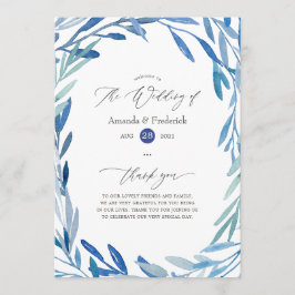 水色ネイビーインジゴ葉結婚ズ プログラム