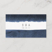 水色ネイビーストライプビーチ結婚式座席表 プレイスカード (裏面)