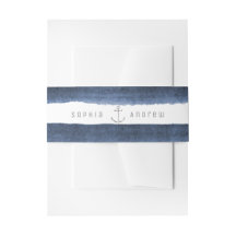 水色ネイビーストライプビーチ結婚式