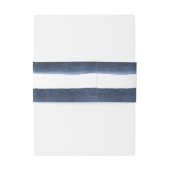 水色ネイビーストライプビーチ結婚式 招待状ベリーバンド (裏面例)