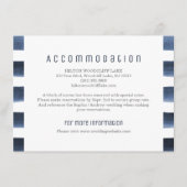 水色ネイビーストライプ航海の宿泊施設 エンクロージャーカード (正面)