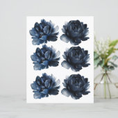 水色ネイビーブルーバラ2面スクラップブック (スタンド正面)