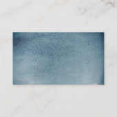 水色ネイビー航海のズ結婚。青い詳細 エンクロージャーカード (裏面)