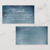 水色ネイビー航海のズ結婚。青い詳細 エンクロージャーカード (正面/裏面)