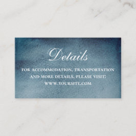 水色ネイビー航海のズ結婚。青い詳細 エンクロージャーカード