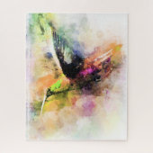 水色ハチドリ ジグソーパズル (縦)