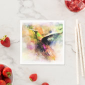 水色ハチドリ スタンダードカクテルナプキン (インサイチュ)