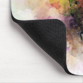 水色ハチドリ マウスパッド (コーナー)