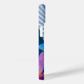 水色ハミングバエレガントードモノグラム Case-Mate iPhoneケース (裏面 / 右)