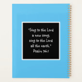 水色ハミングバードクリスチャン プランナー手帳 (裏面)