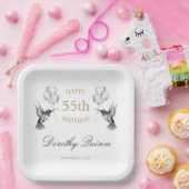 水色ハミングバードバルーンバースデーパーティー ペーパープレート (パーティー)