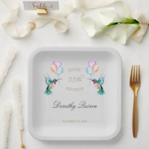 水色ハミングバードバルーンバースデーパーティー