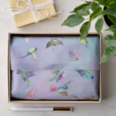 水色ハミングバードフラワー 薄葉紙 (ギフト)