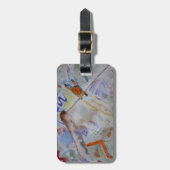 水色ハミングバードラゲージタグ ラゲッジタグ (正面縦)