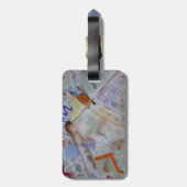 水色ハミングバードラゲージタグ ラゲッジタグ (裏面縦)