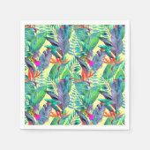 水色ハミングバード スタンダードカクテルナプキン (正面)