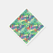 水色ハミングバード スタンダードカクテルナプキン (角)