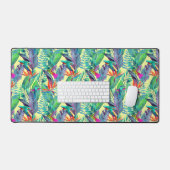 水色ハミングバード デスクマット (キーボード&マウス)