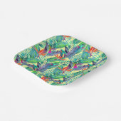 水色ハミングバード ペーパープレート (傾斜あり)