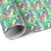 水色ハミングバード ラッピングペーパー (ロールコーナー)