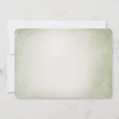 水色ハリネズミ及びマッシュルーム緑赤ちゃんシャワー 招待状 (裏面)