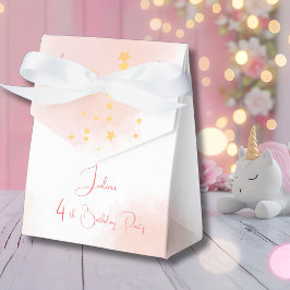 水色ハリネズミ子供の誕生日 フェイバーボックス