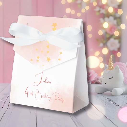 水色ハリネズミ子供の誕生日 フェイバーボックス